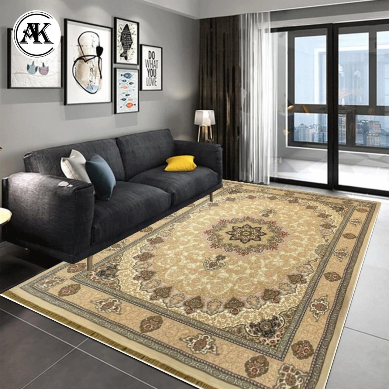 دکوراسیون فرش 1200 شانه اصفهان کرم