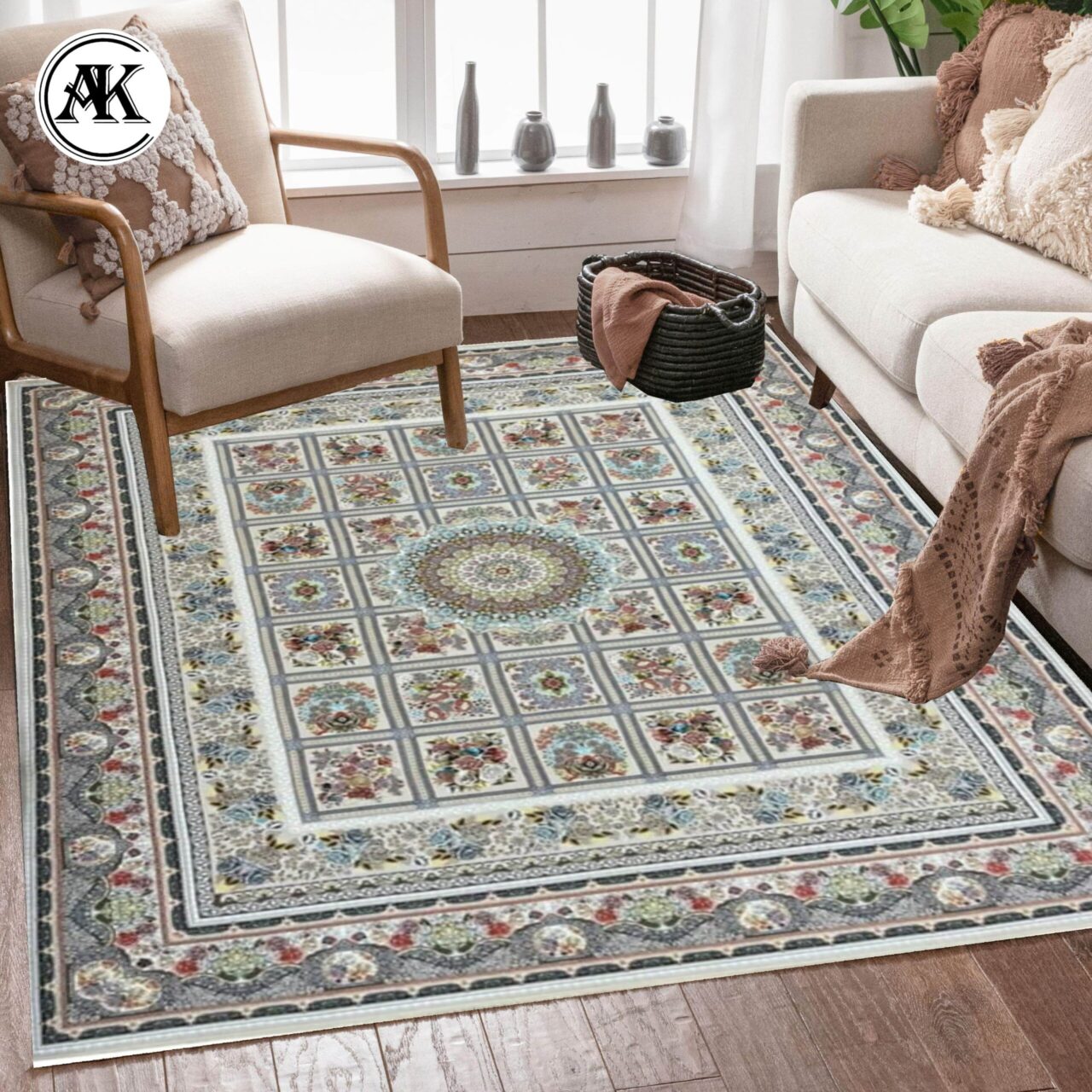 دکوراسیون فرش 1200 شانه شانیا کرم