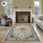 دکوراسیون فرش 1200 شانه اطلسی کرم