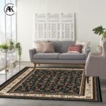 شبیه‌سازی فرش طرح 700 شانه کرشمه سرمه‌ ای