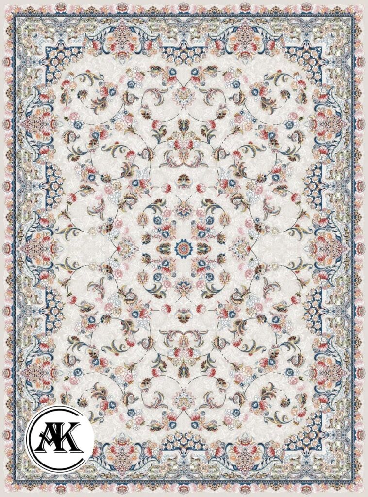 خرید فرش 700 شانه افشان الماس کرم