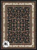 خرید فرش طرح 700 شانه کرشمه سرمه‌ ای