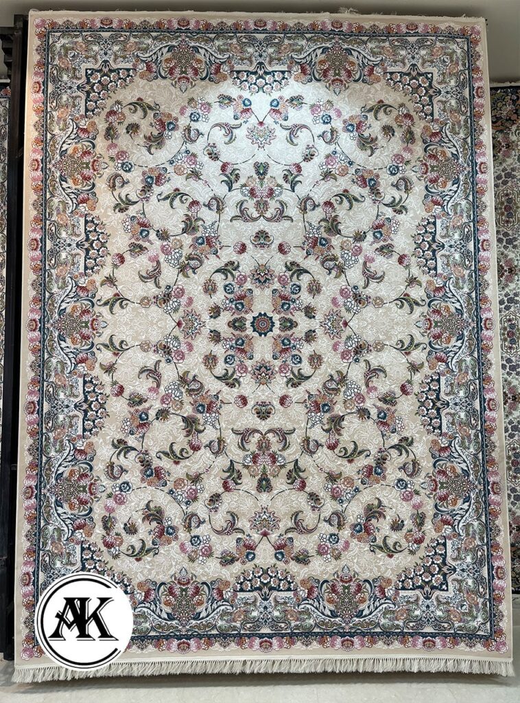 فرش 700 شانه افشان الماس کرم