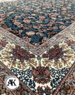 فرش طرح 700 شانه رز سرمه‌ای