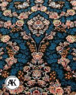 فرش طرح 700 شانه رز سرمه‌ای