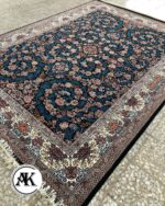 فرش طرح 700 شانه رز سرمه‌ای