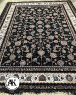 فرش طرح 700 شانه کرشمه سرمه‌ ای