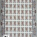 خرید فرش 1200 شانه خشتی ناز آفرین کرم
