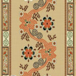 خرید گلیم طرح پروانه کد 014