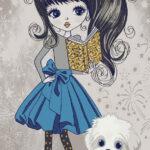 خرید فرش عروسکی طرح دختر و سگ