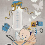 خرید فرش عروسکی طرح نوزاد