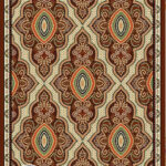 خرید گلیم طرح زمرد قهوه ای کد 063