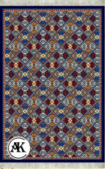 خرید گلیم طرح سرامیکی سرمه ای کد 047