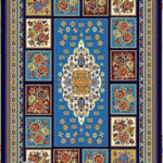 خرید گلیم طرح عرفان سرمه ای کد 049