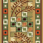 خرید گلیم طرح گل گندم کد 069