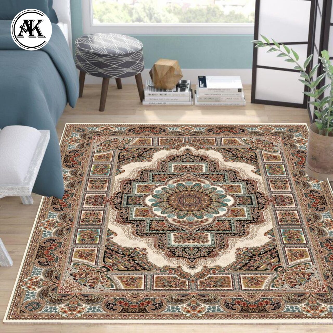 شبیه سازی فرش 700 شانه حوض نقره کرم