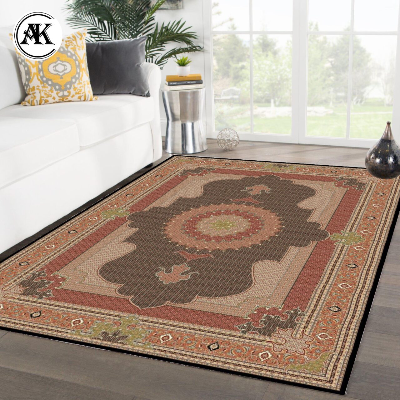 شبیه سازی فرش 700 شانه شاه ماهی سرمه ای