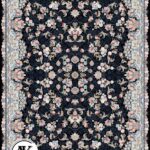 خرید فرش 700 شانه افشان الماس سرمه ای