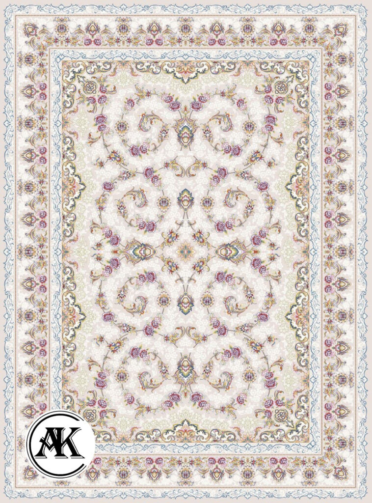 خرید فرش 700 شانه افشان روژا کرم