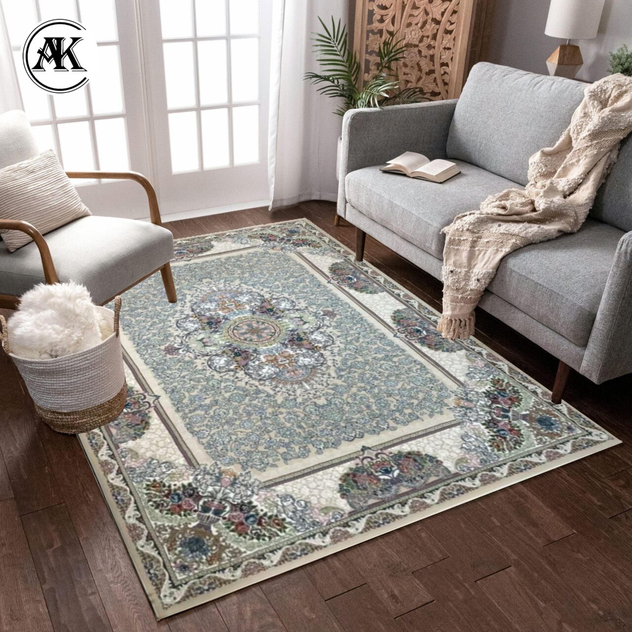 شبیه سازی فرش 700 شانه نرگس کرم