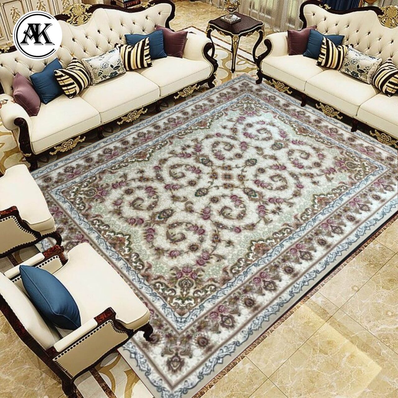 شبیه سازی فرش 700 شانه افشان روژا کرم