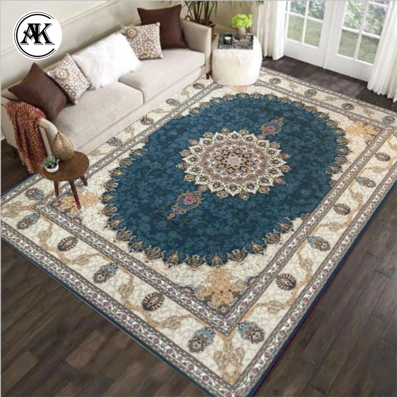 شبیه سازی خرید فرش 700 شانه مایسا آبی