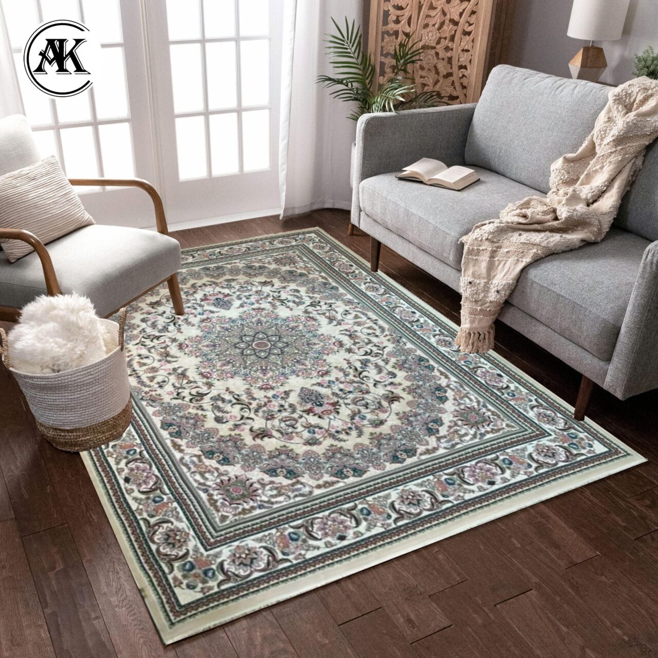 شبیه سازی فرش 700 شانه میخک کرم