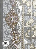 خرید فرش 1200 شانه ترمه نقره ای 5