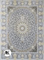 فرش 1200 شانه قلمکار نقره ای