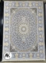 خرید فرش 1200 شانه قلمکار نقره ای