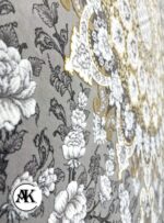 خرید فرش 1200 شانه قلمکار نقره ای 2