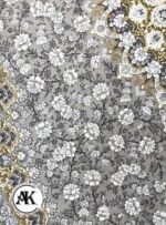 خرید فرش 1200 شانه قلمکار نقره ای 4