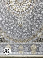 خرید فرش 1200 شانه قلمکار نقره ای 5