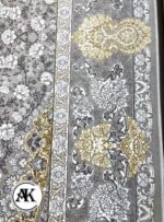 خرید فرش 1200 شانه قلمکار نقره ای 6