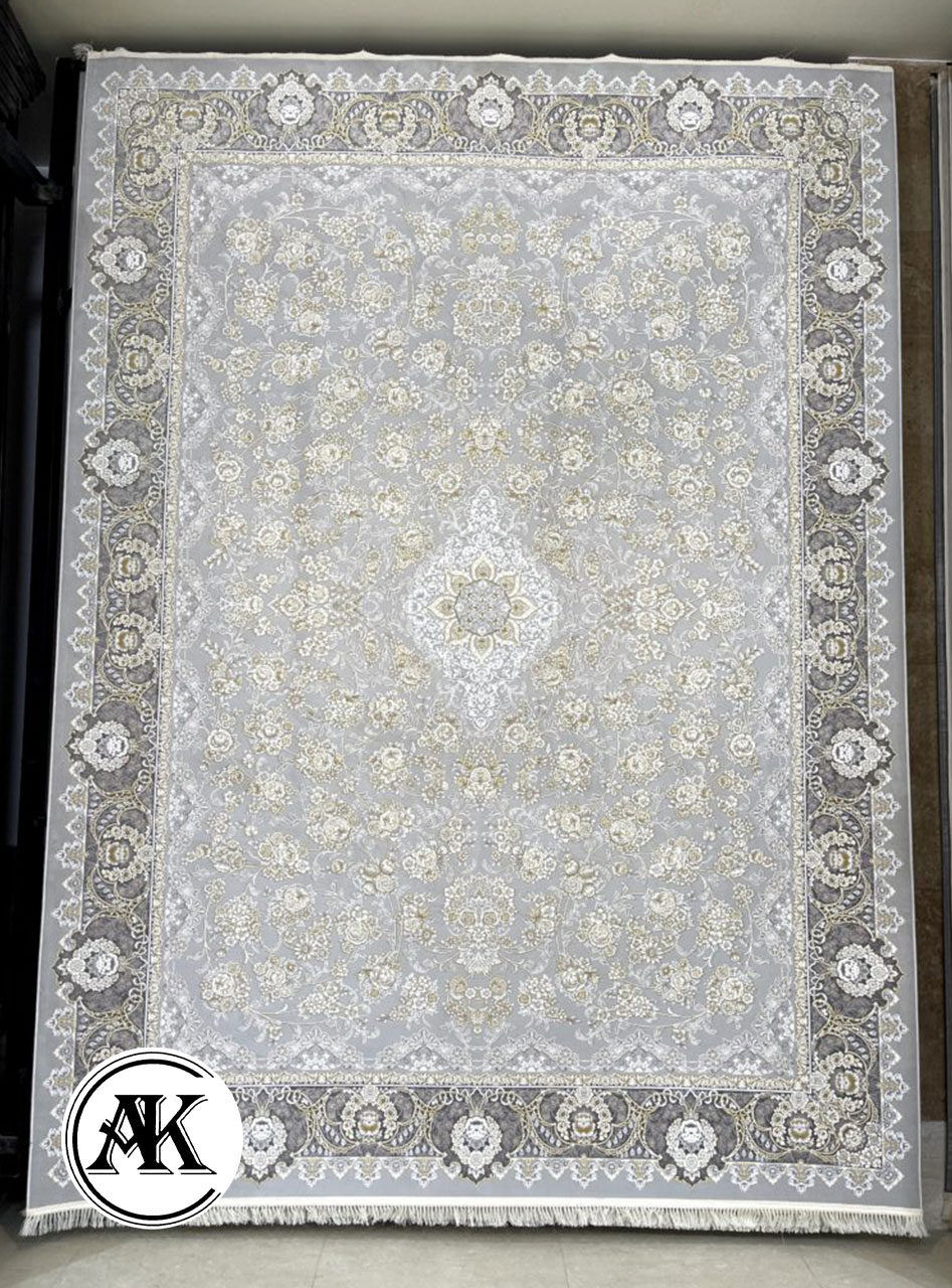 خرید فرش 1200 شانه گلستان نقره ای 3