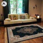 دکوراسیون فرش 700 شانه آماندا سرمه_ای