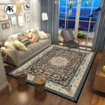 دکوراسیون فرش 700 شانه رویا سرمه ای با نح اکریلیک