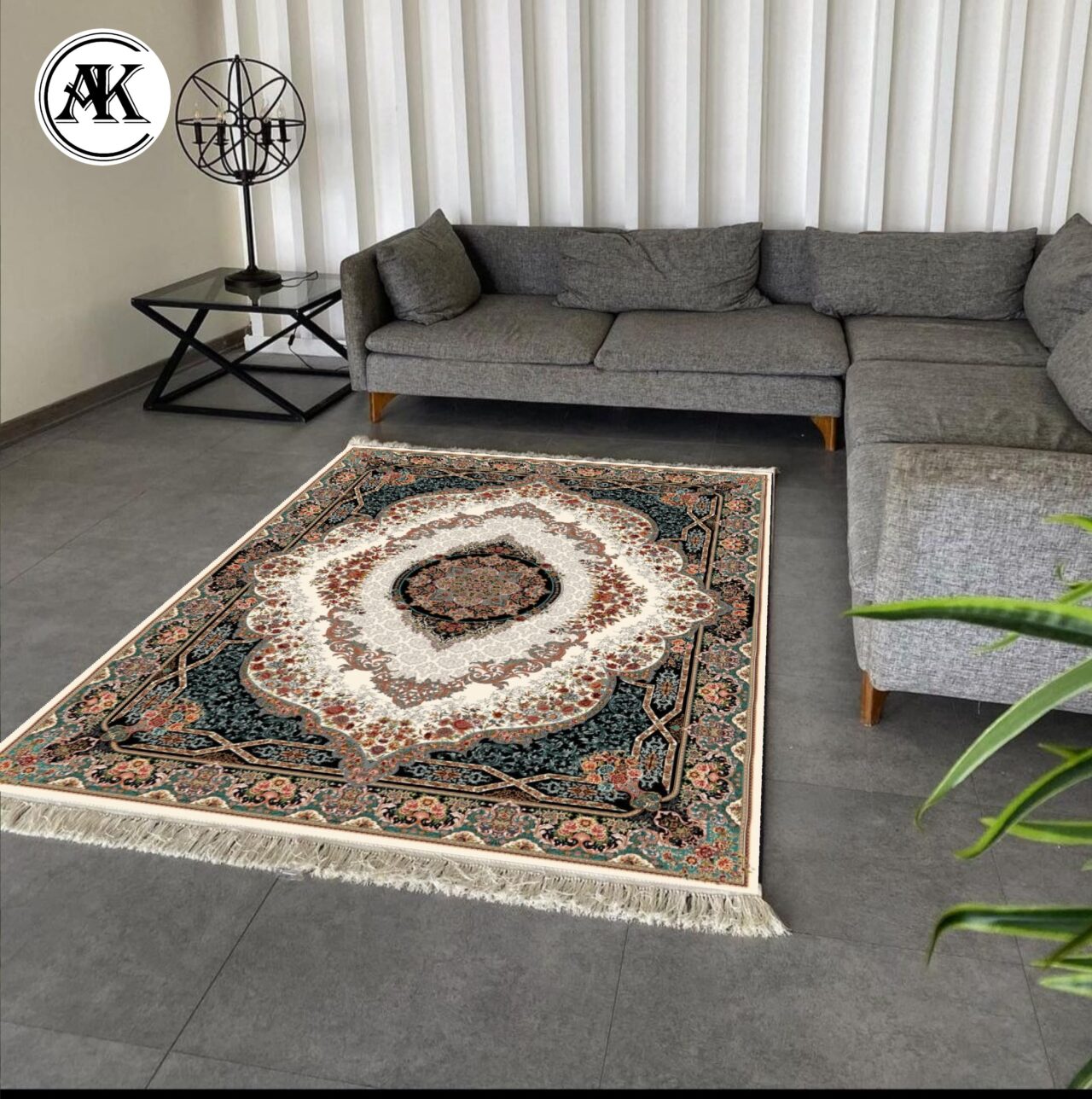 دکوراسیون فرش 700 شانه فردوس کرم با نخ اکریلیک