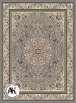 عکس ژورنالی فرش 700 شانه میخک فیلی با نخ اکریلیک