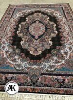 فرش 700 شانه تندیس سرمه_ای با نخ اکریلیک 1