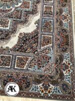 فرش 700 شانه حوض نقره کرم با نخ اکریلیک 2