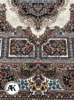 فرش 700 شانه حوض نقره کرم با نخ اکریلیک 4