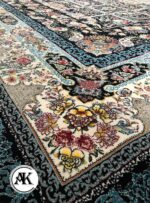 فرش 700 شانه رویا سرمه ای با نخ اکریلیک 2