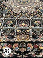 فرش 700 شانه رویا سرمه ای با نخ اکریلیک 5