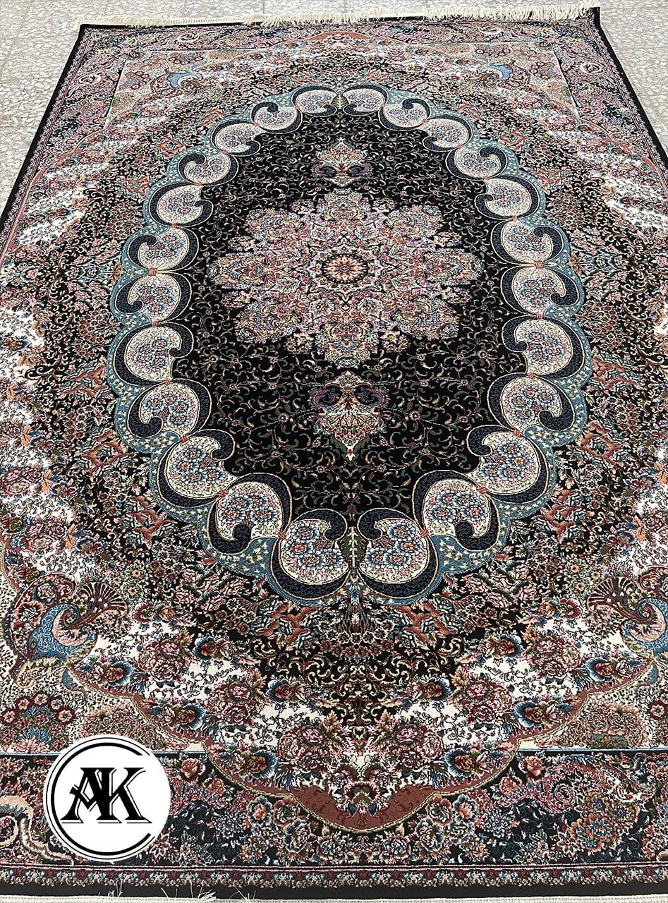 فرش-700-شانه-شقایق-سرمه-ای-1