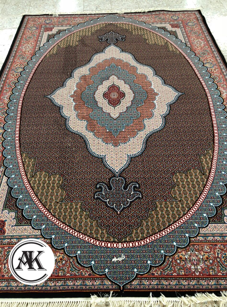 فرش 700 شانه ماهی مشهد سرمه_ای 1