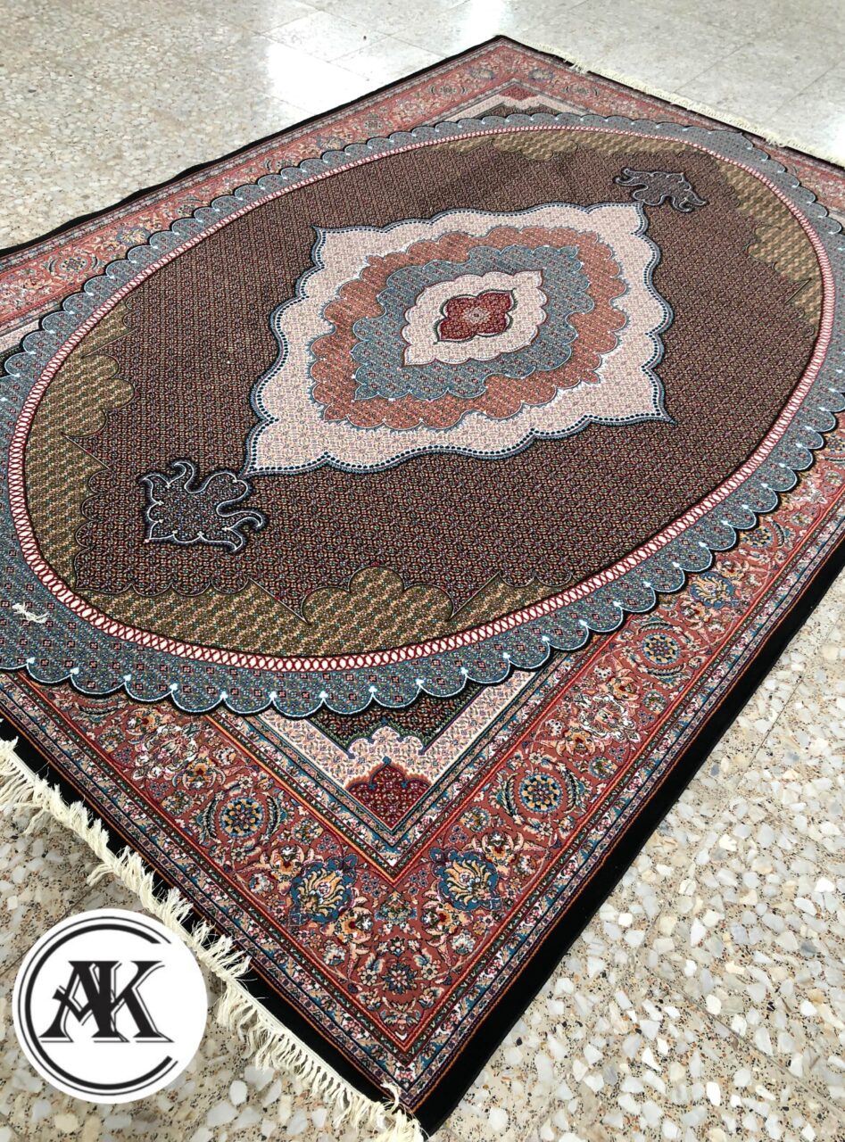 فرش 700 شانه ماهی مشهد سرمه_ای