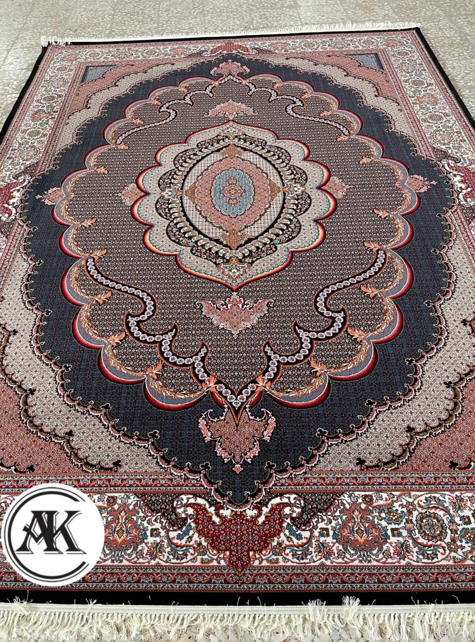 فرش 700 شانه ماهی موج سرمه_ای 2