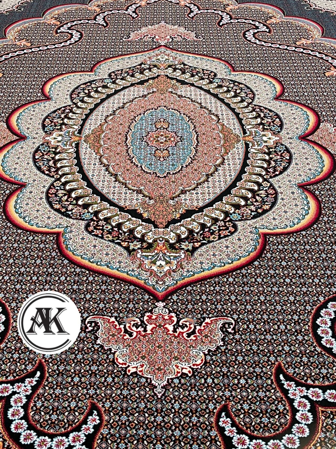 فرش 700 شانه ماهی موج سرمه_ای 5