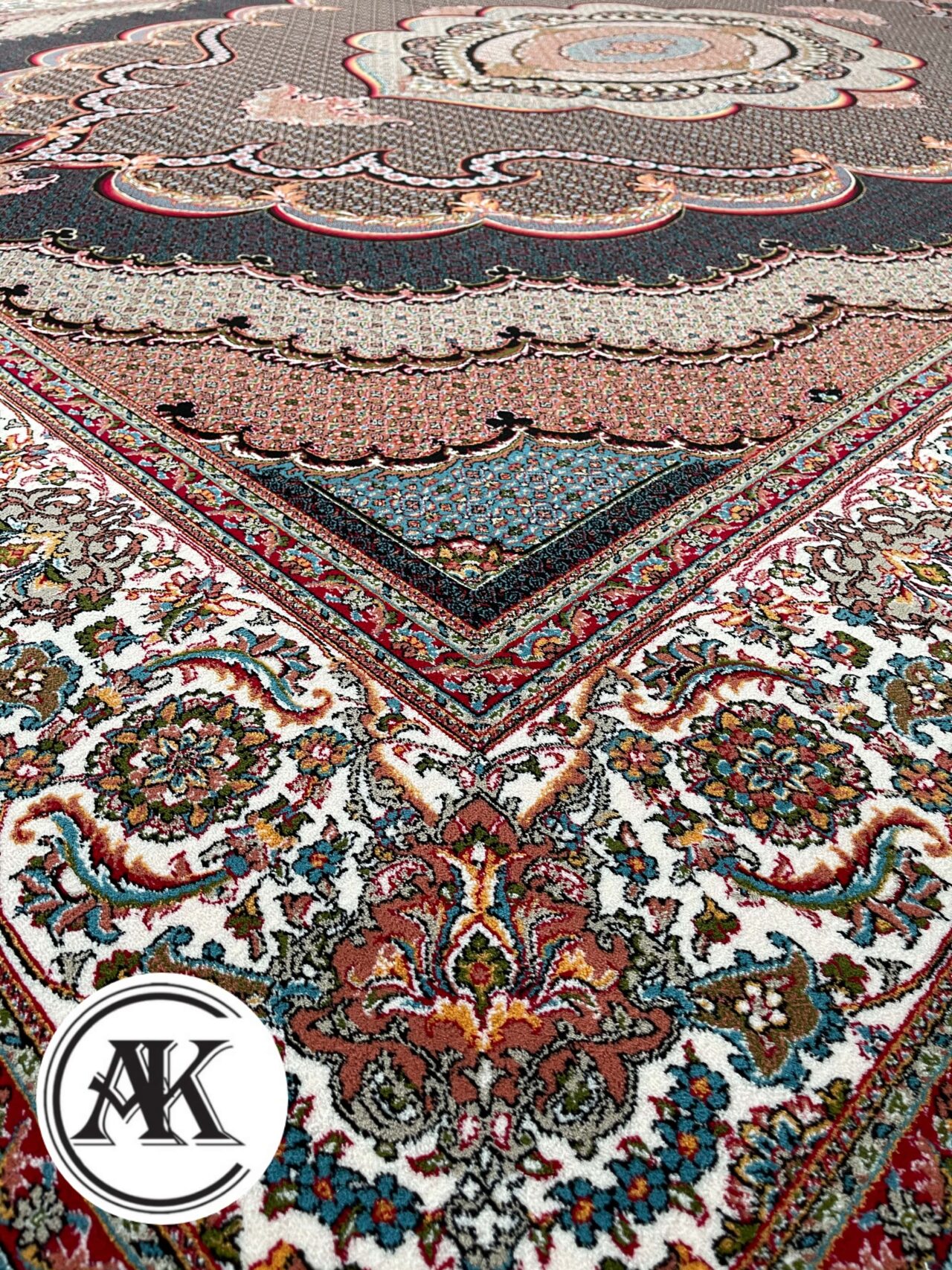 فرش 700 شانه ماهی موج سرمه_ای 6